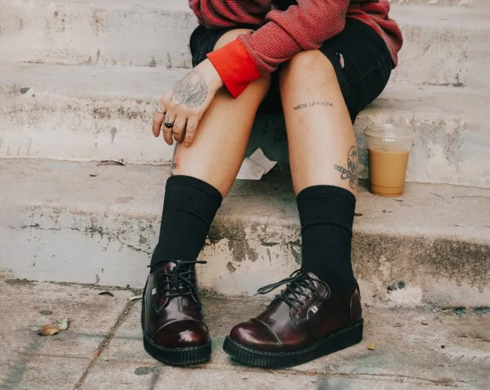 Burgundy TUKskin Toe Cap Viva Low Creeper Men TUK Shoes Dress Shoes Burgundy TUKskin Toe Cap Viva Low Creeper Men TUK Shoes Dress Shoes