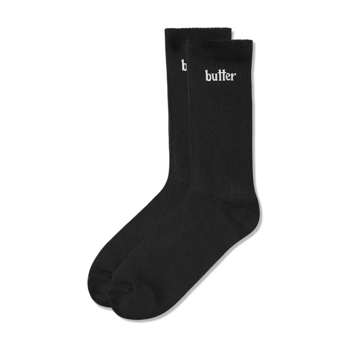 Butter Goods Accessories Men Basic Socks Black