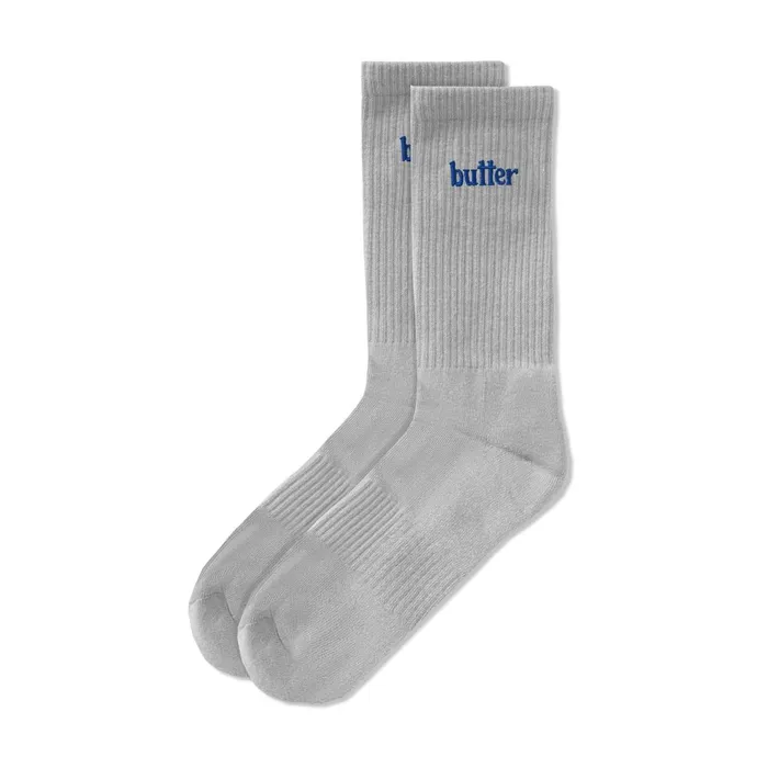 Butter Goods Accessories Men Basic Socks Grey 