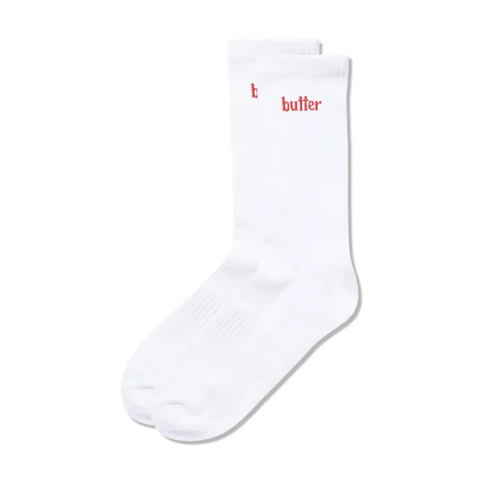 Butter Goods Accessories Men Basic Socks White 