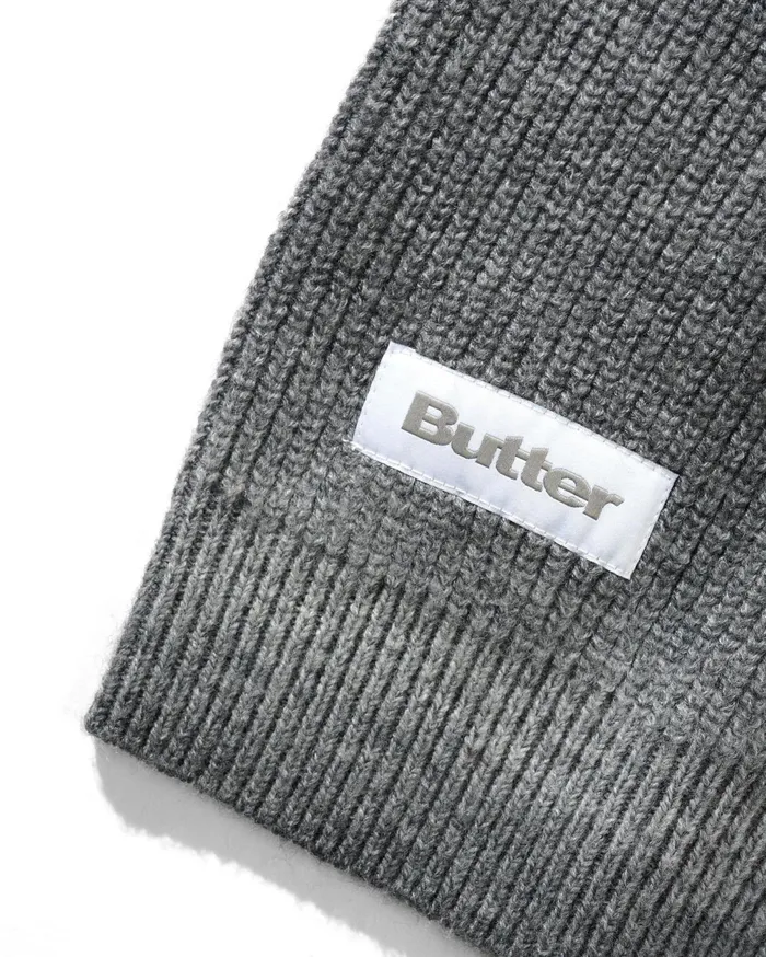 Butter Goods Beams Knit Sweater Charcoal Men Fleece Butter Goods Beams Knit Sweater Charcoal Men Fleece