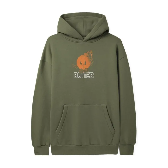 Butter Goods Bomb Pullover Hood Army Men Fleece