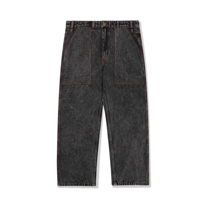 Butter Goods Breakdown Relaxed Denim Jeans Acid Wash Black Men Pants
