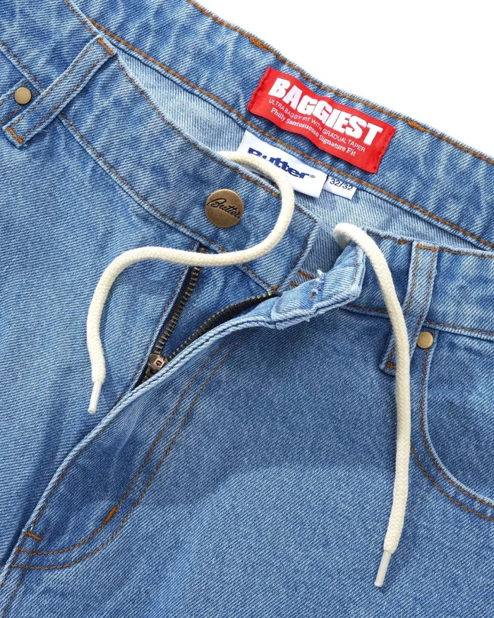 Butter Goods Core Denim Men Santosuosso Denim Jeans Washed Indigo Butter Goods Core Denim Men Santosuosso Denim Jeans Washed Indigo