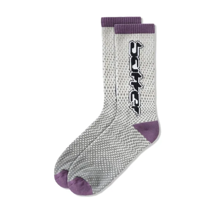 Butter Goods Corrosive Socks Grey Purple Men Accessories