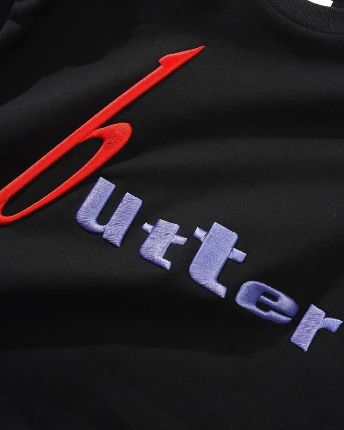 Butter Goods Device Crewneck Black Men Fleece