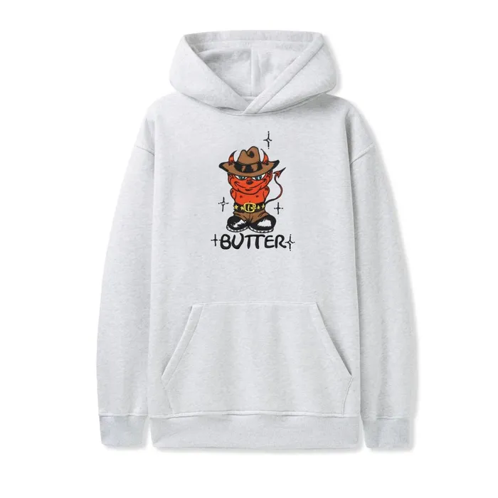 Butter Goods Devil Pullover Hood Ash Men Fleece