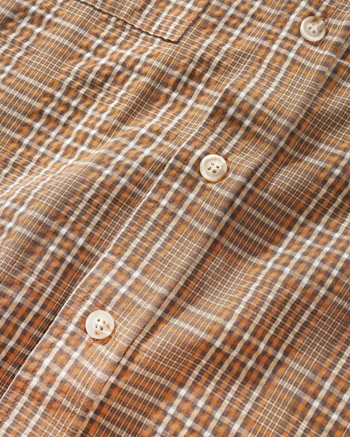 Butter Goods Equipt Plaid Shirt Oak Men Shirts Butter Goods Equipt Plaid Shirt Oak Men Shirts