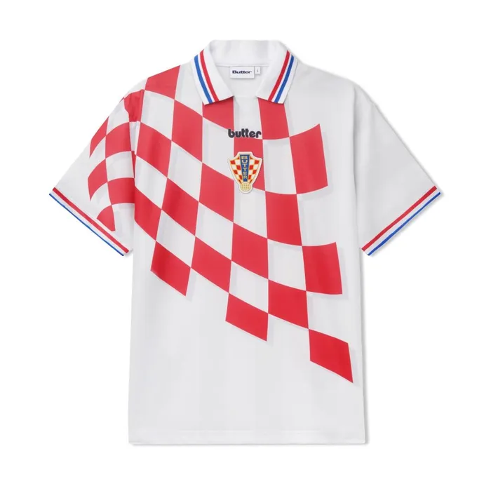 Butter Goods Flag Jersey White Men Shirts