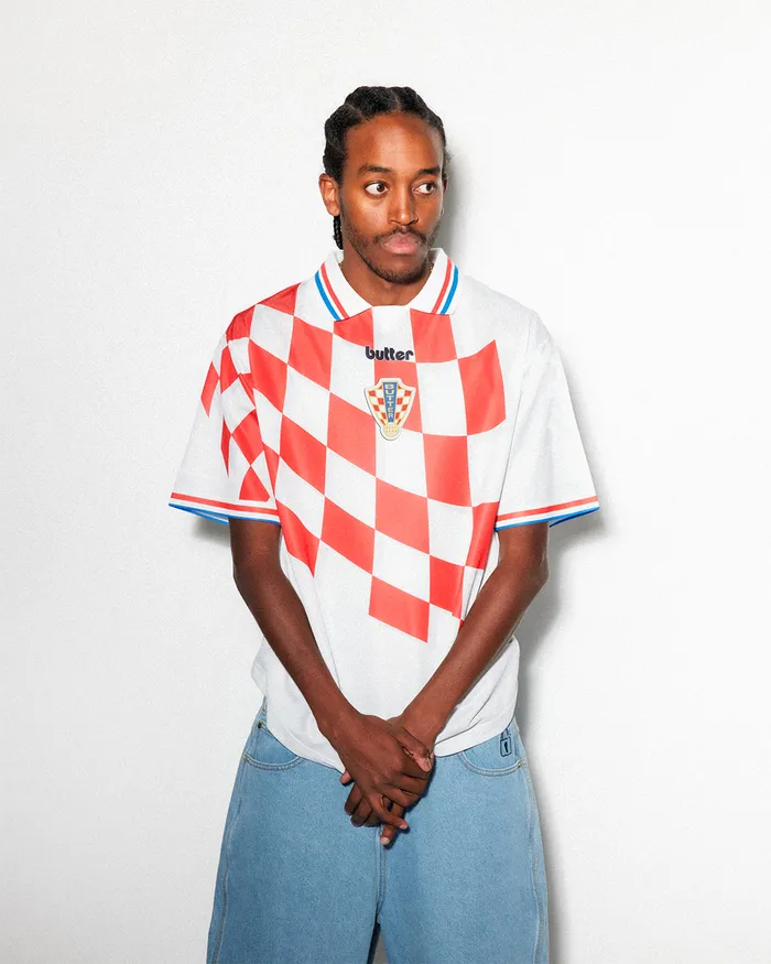 Butter Goods Flag Jersey White Men Shirts