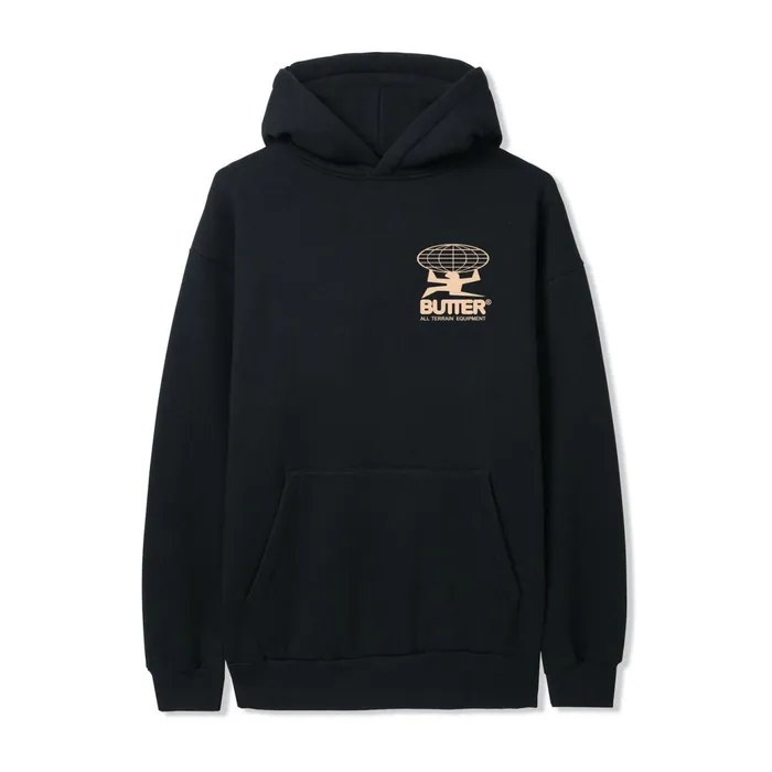 Butter Goods Fleece Men All Terrain Pullover Hood Black