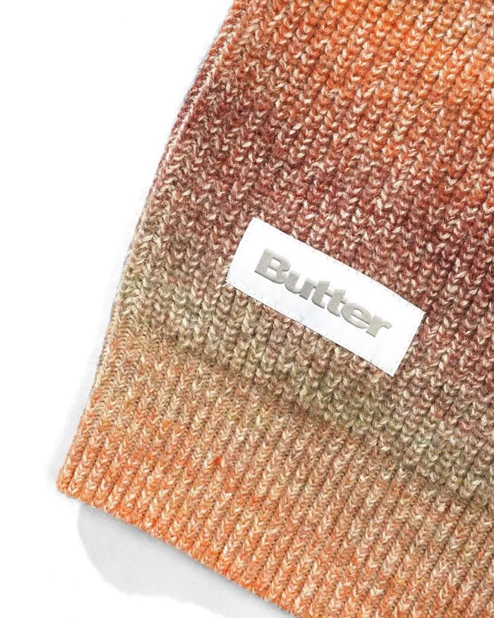 Butter Goods Fleece Men Beams Knit Sweater Ochre