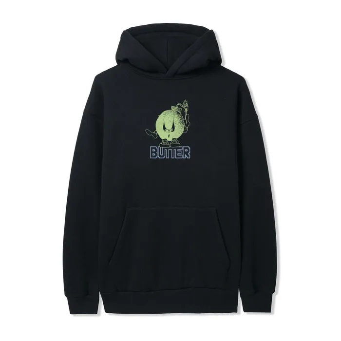Butter Goods Fleece Men Bomb Pullover Hood Black