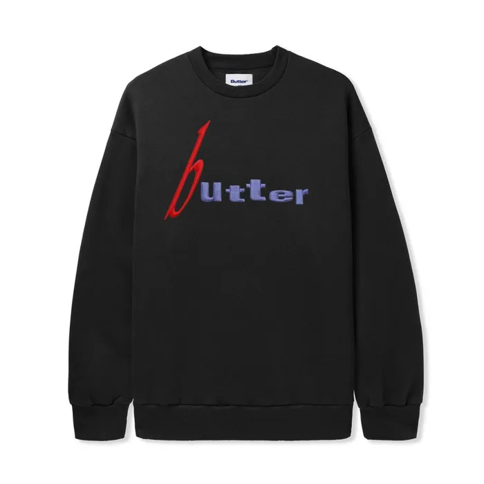 Butter Goods Fleece Men Device Crewneck Black