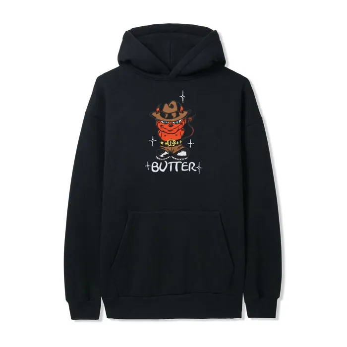 Butter Goods Fleece Men Devil Pullover Hood Black