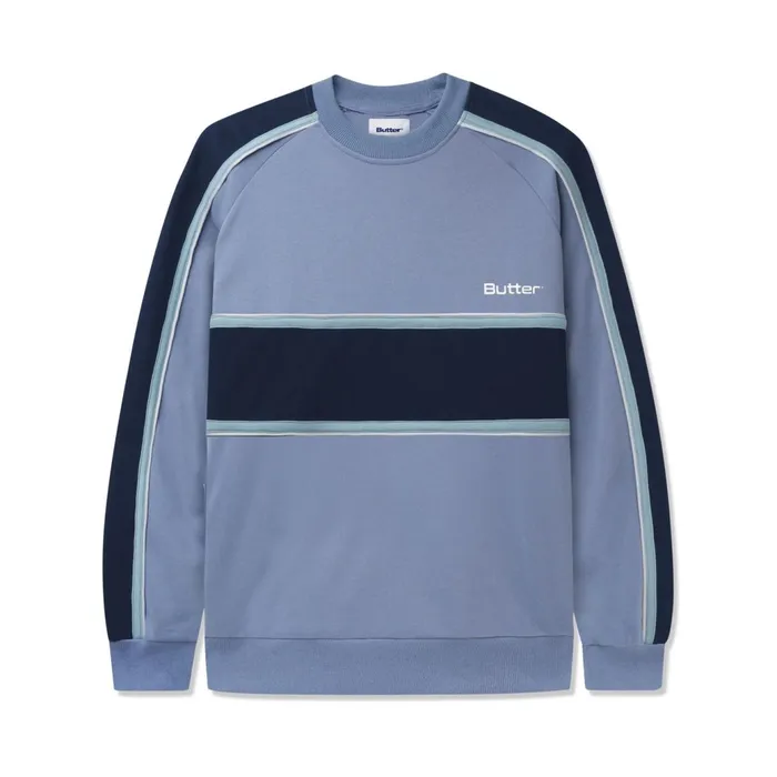 Butter Goods Fleece Men Division Crewneck Slate