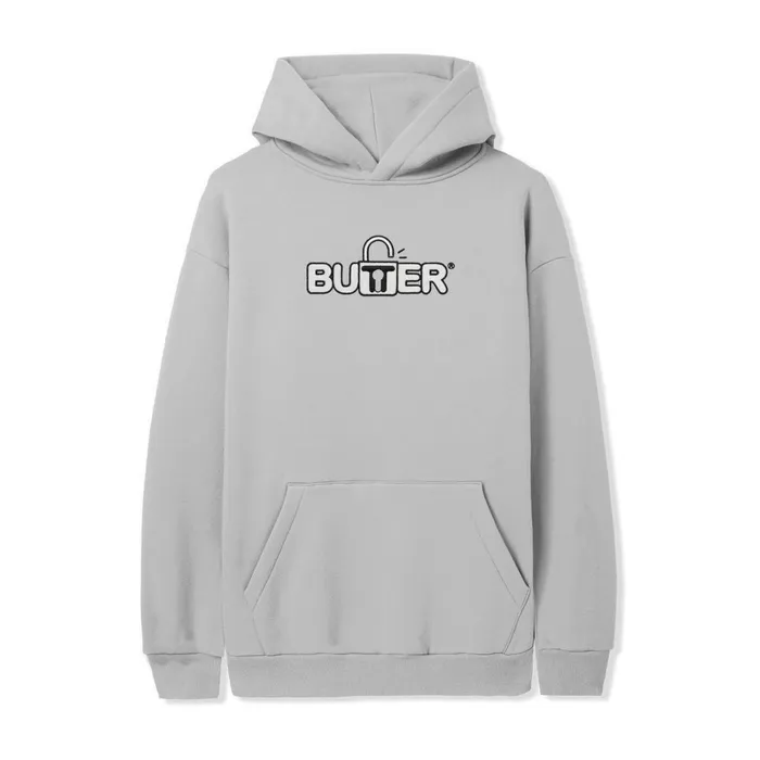 Butter Goods Fleece Men Lock Pullover Hood Cement