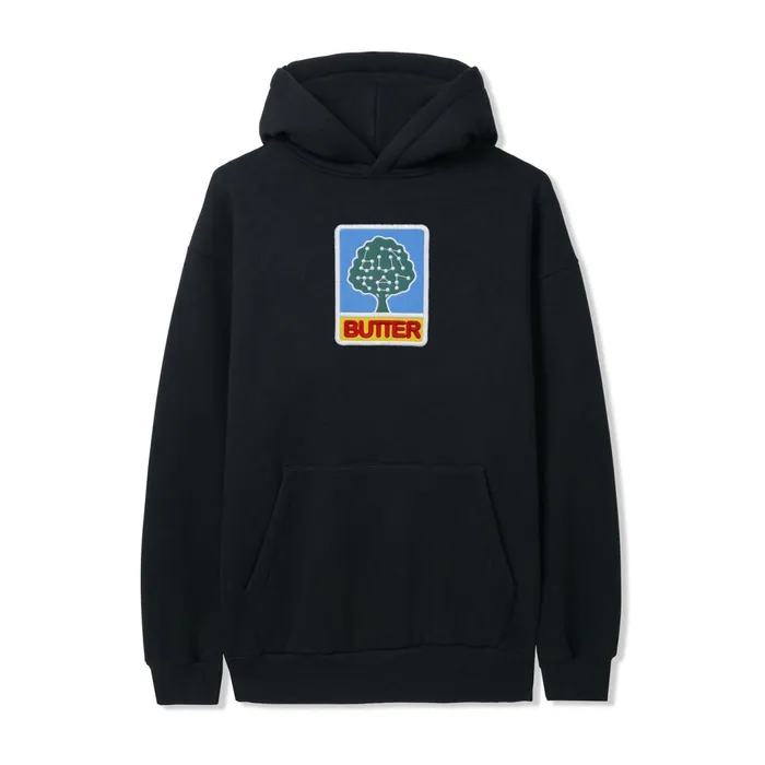 Butter Goods Growth Pullover Hood Black Men Fleece