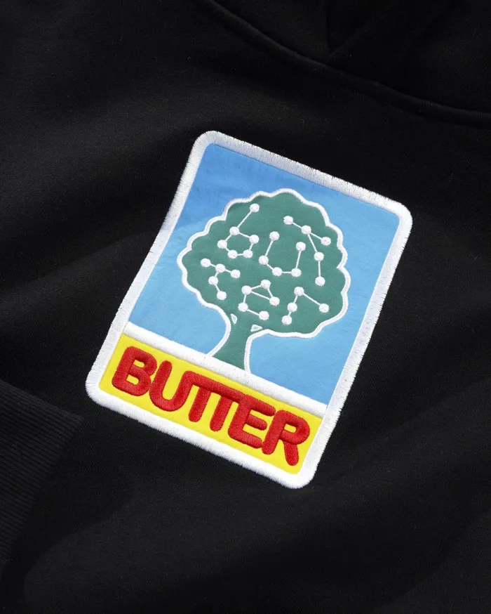Butter Goods Growth Pullover Hood Black Men Fleece Butter Goods Growth Pullover Hood Black Men Fleece
