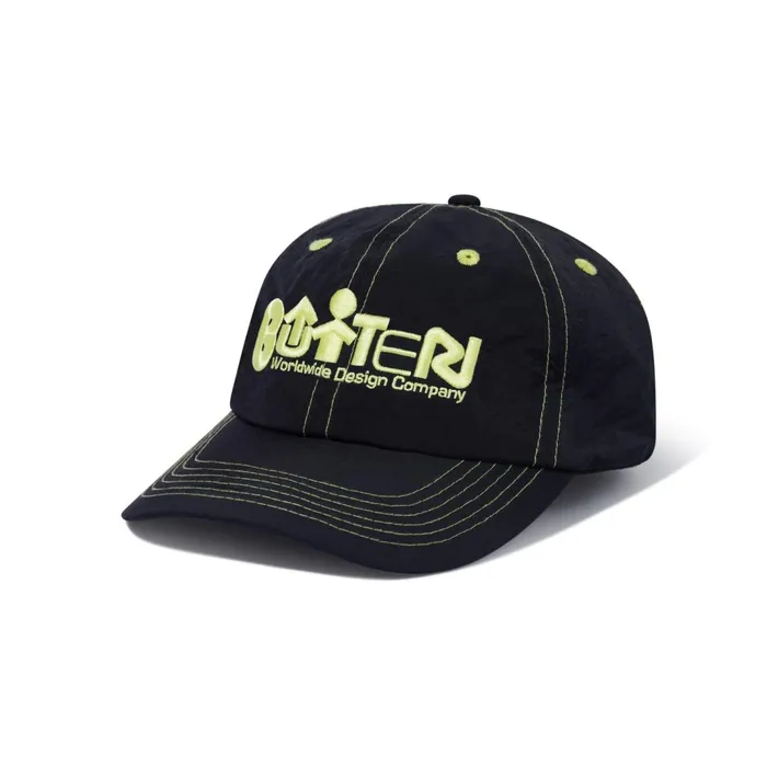 Butter Goods Hats Men Design 6 Panel Cap Black