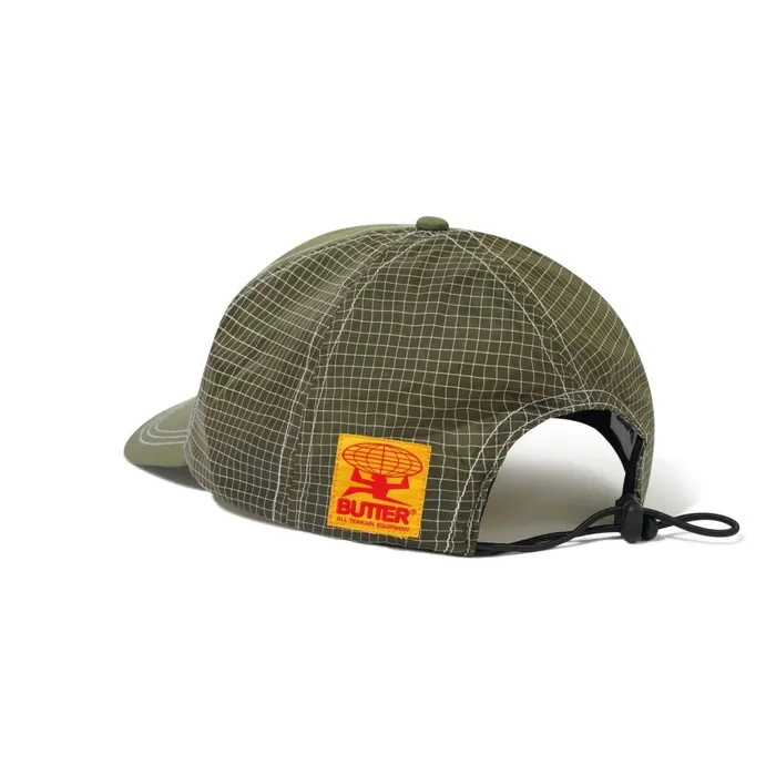 Butter Goods Hats Men Nylon Ripstop 6 Panel Cap Army Butter Goods Hats Men Nylon Ripstop 6 Panel Cap Army