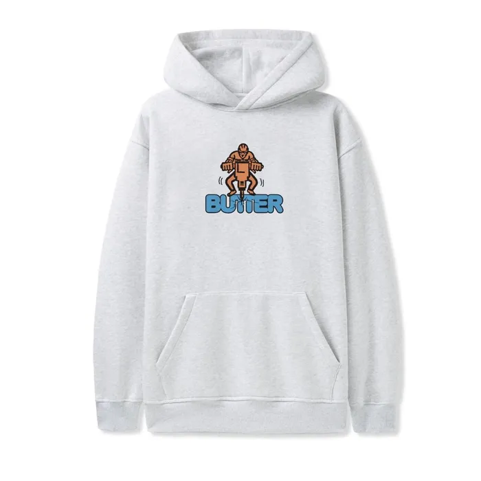 Butter Goods Jack Hammer Pullover Hood Ash Men Fleece