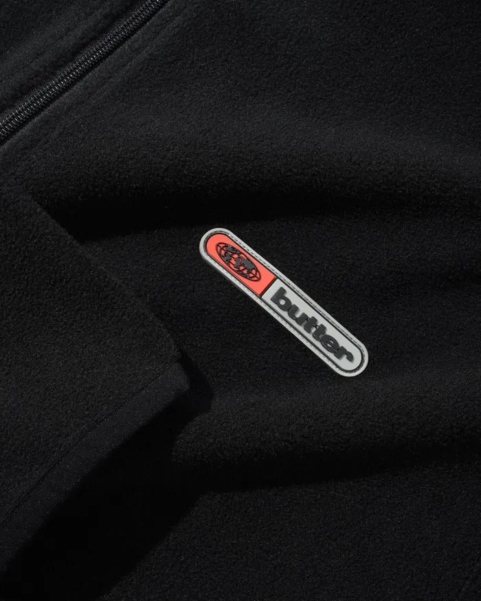 Butter Goods Jackets Men Trail Polar Fleece Jacket Black Butter Goods Jackets Men Trail Polar Fleece Jacket Black