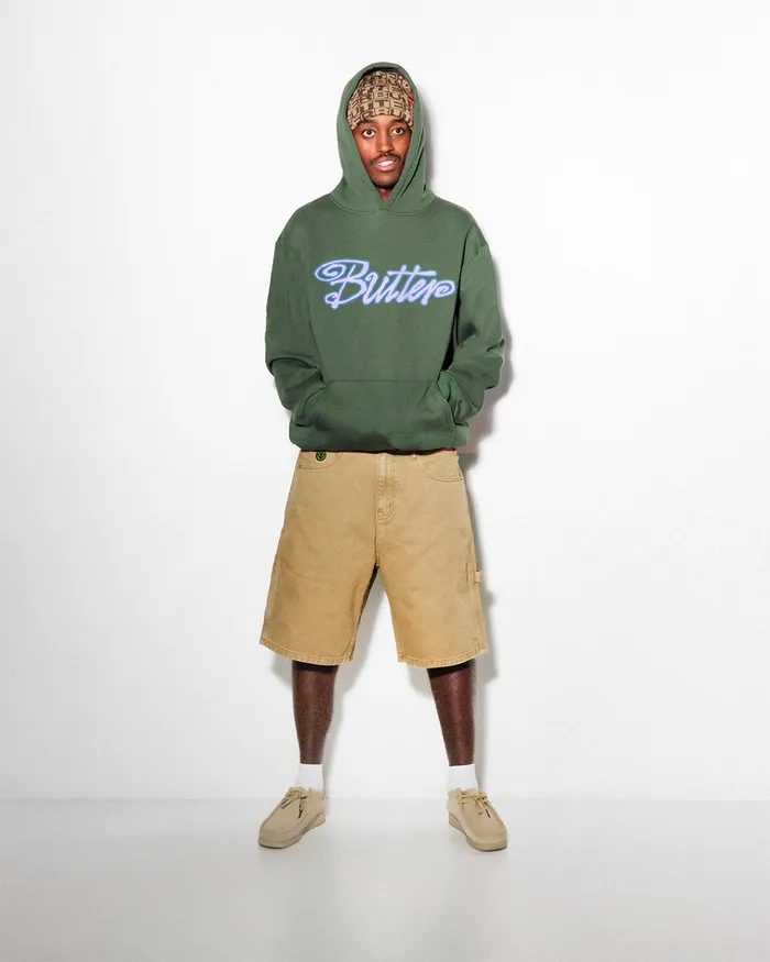 Butter Goods Jive Pullover Hood Fern Men Fleece