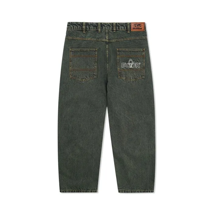 Butter Goods Lock Baggy Denim Jeans Washed Ivy Men Pants Butter Goods Lock Baggy Denim Jeans Washed Ivy Men Pants