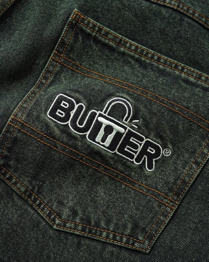 Butter Goods Lock Baggy Denim Jeans Washed Ivy Men Pants Butter Goods Lock Baggy Denim Jeans Washed Ivy Men Pants