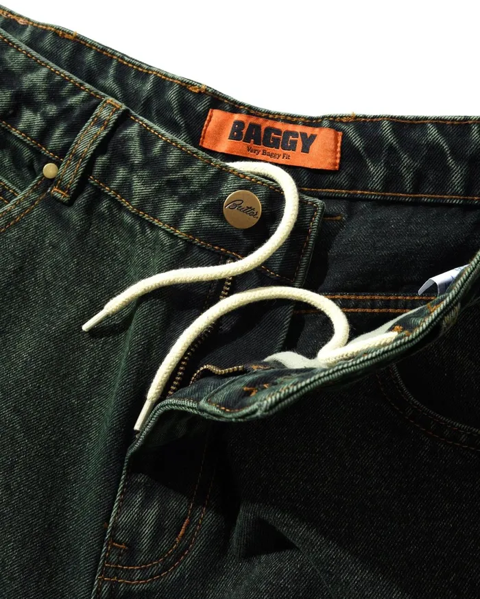 Butter Goods Lock Baggy Denim Jeans Washed Ivy Men Pants Butter Goods Lock Baggy Denim Jeans Washed Ivy Men Pants