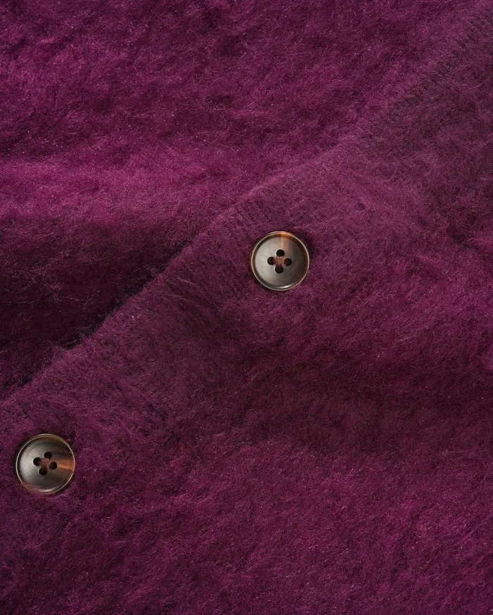 Butter Goods Mohair Button Up Knitted Shirt Port Men Fleece