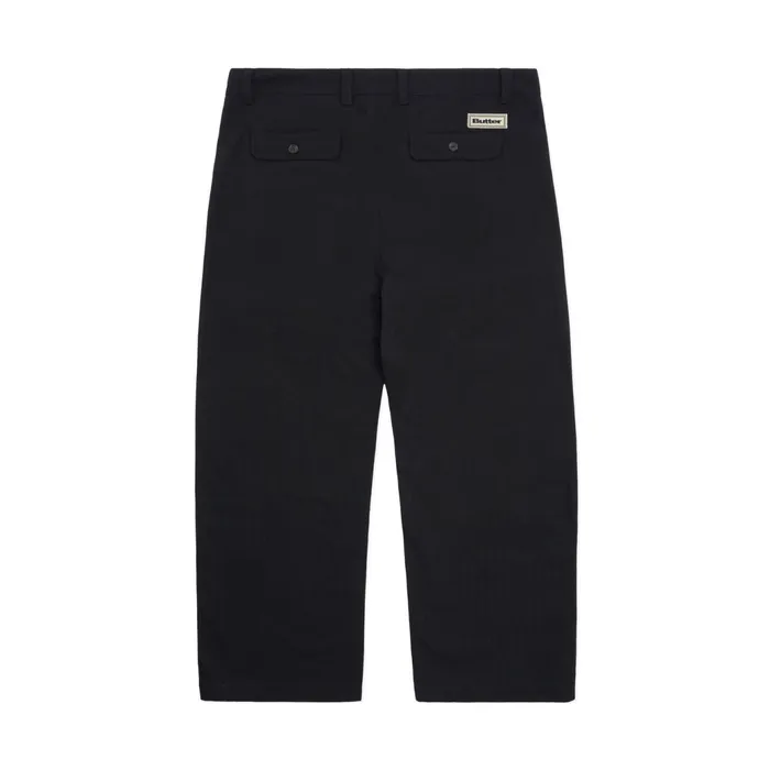 Butter Goods Pants Men Pleated Trousers Black