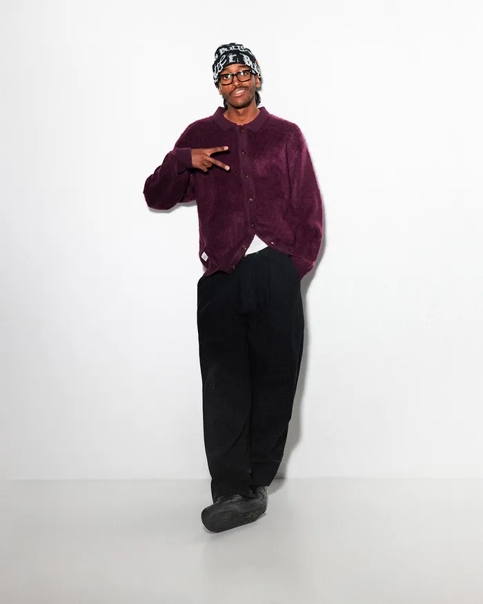 Butter Goods Pants Men Pleated Trousers Black