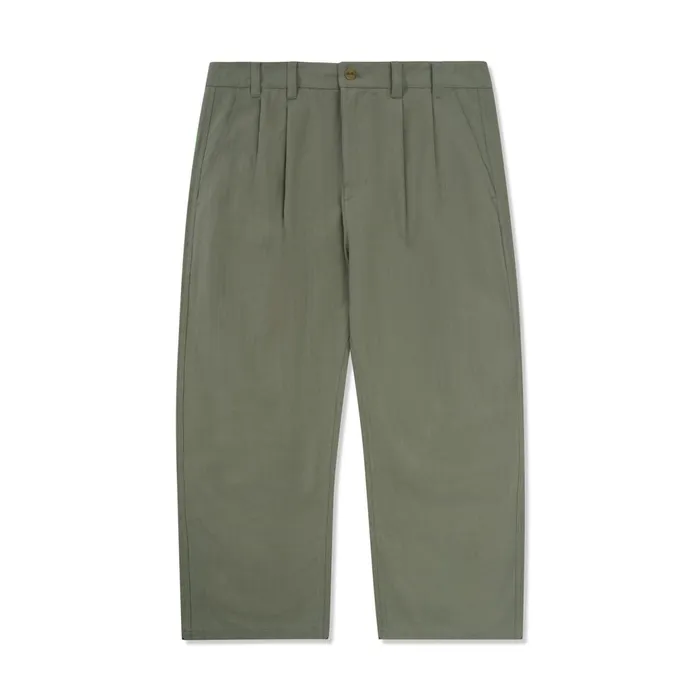 Butter Goods Pants Men Pleated Trousers Moss