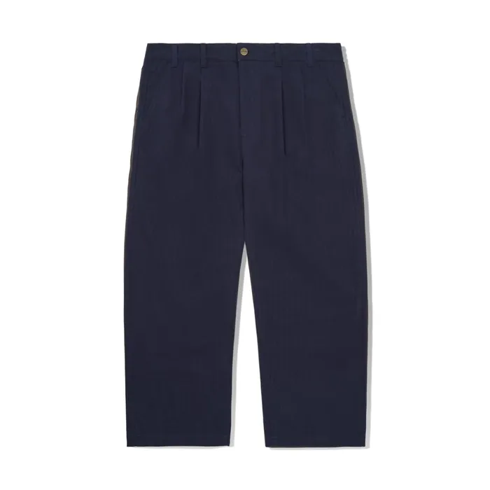 Butter Goods Pants Men Pleated Trousers Navy