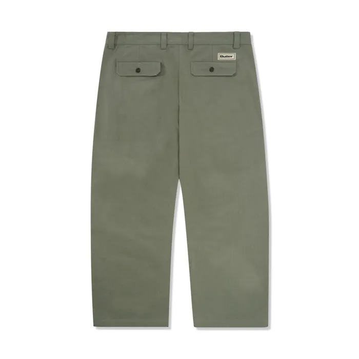 Butter Goods Pleated Trousers Moss Men Pants Butter Goods Pleated Trousers Moss Men Pants