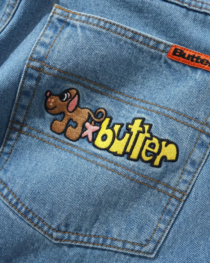 Butter Goods Pooch Relaxed Denim Jeans Washed Indigo Men Pants