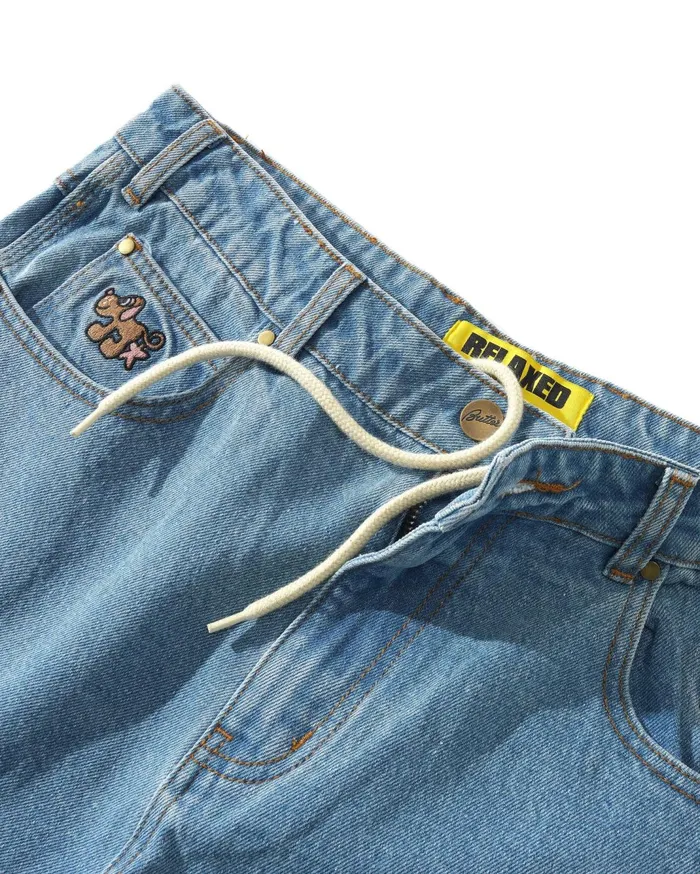 Butter Goods Pooch Relaxed Denim Jeans Washed Indigo Men Pants