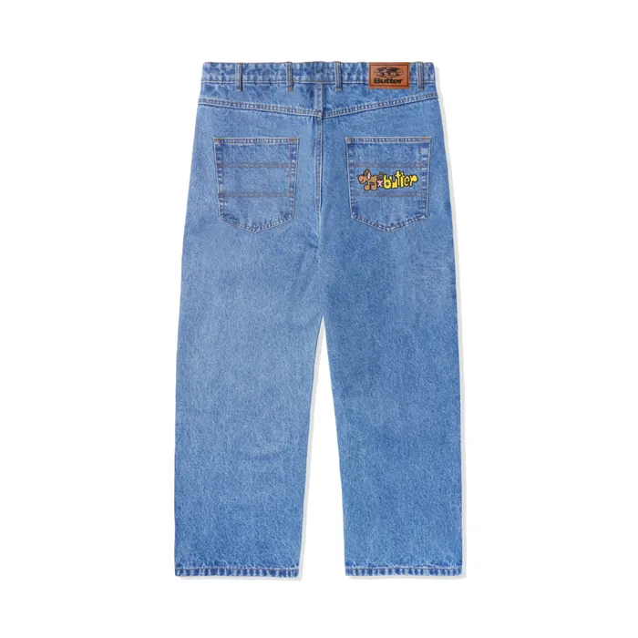 Butter Goods Pooch Relaxed Denim Jeans Washed Indigo Men Pants