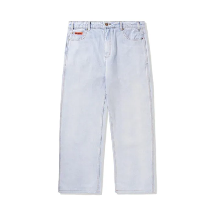 Butter Goods Relaxed Denim Jeans Light Blue Men Core Denim