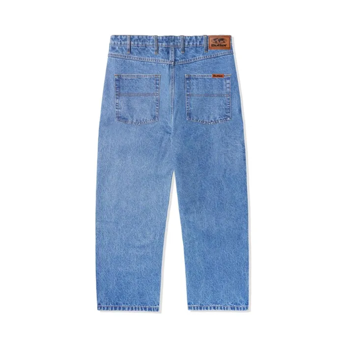Butter Goods Relaxed Denim Jeans Washed Indigo Men Pants Butter Goods Relaxed Denim Jeans Washed Indigo Men Pants