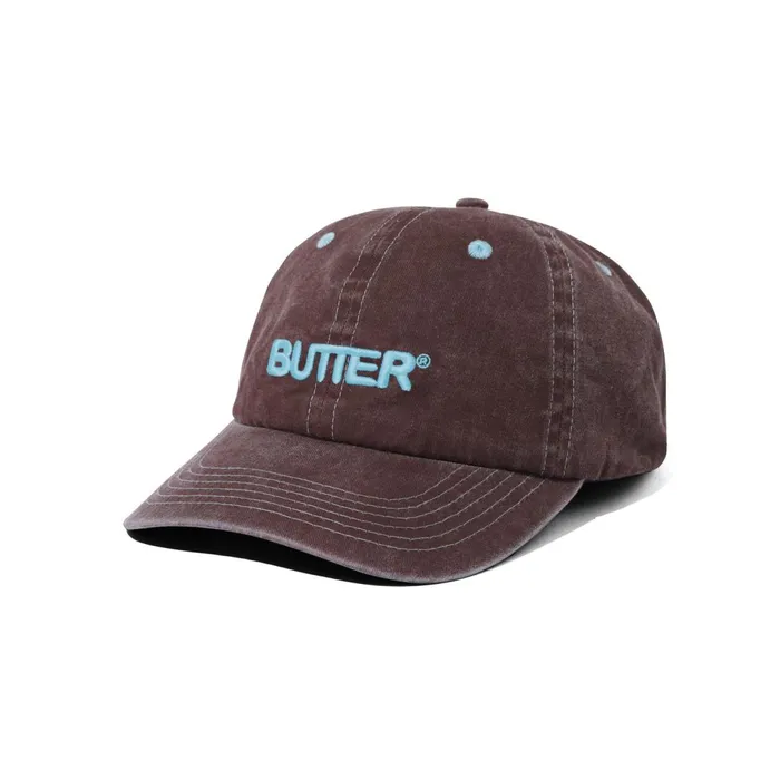 Butter Goods Rounded Logo 6 Panel Cap Redwood Men Hats