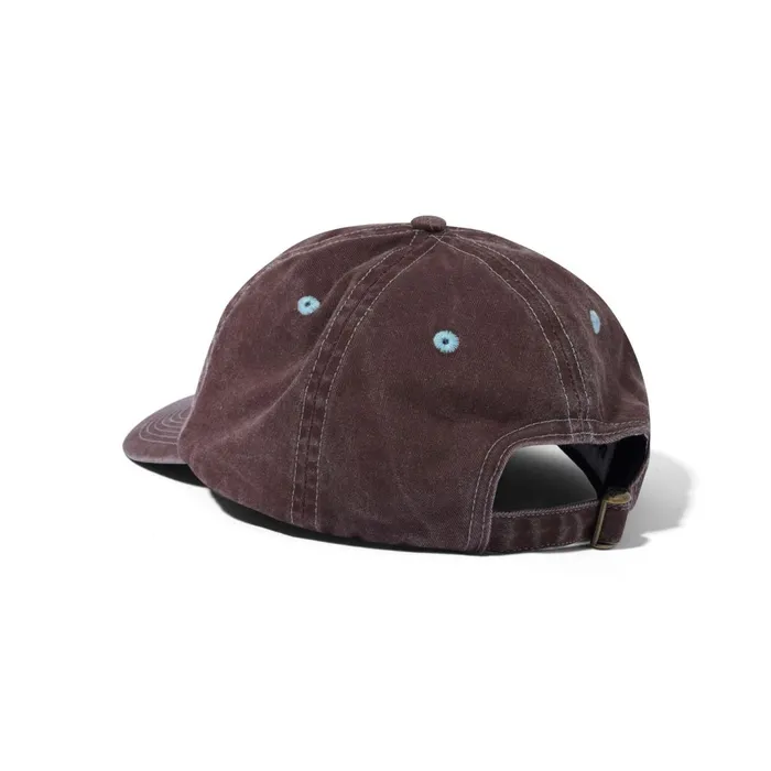 Butter Goods Rounded Logo 6 Panel Cap Redwood Men Hats Butter Goods Rounded Logo 6 Panel Cap Redwood Men Hats