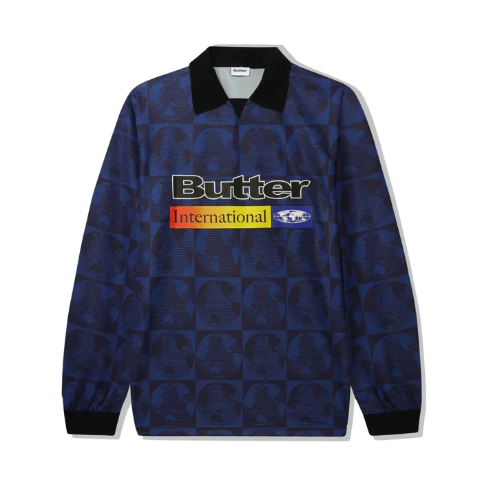 Butter Goods Shirts Men Atlas LS Jersey Navy