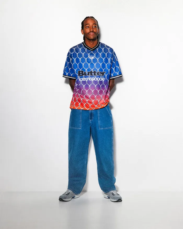 Butter Goods Shirts Men Cage Jersey Sunset
