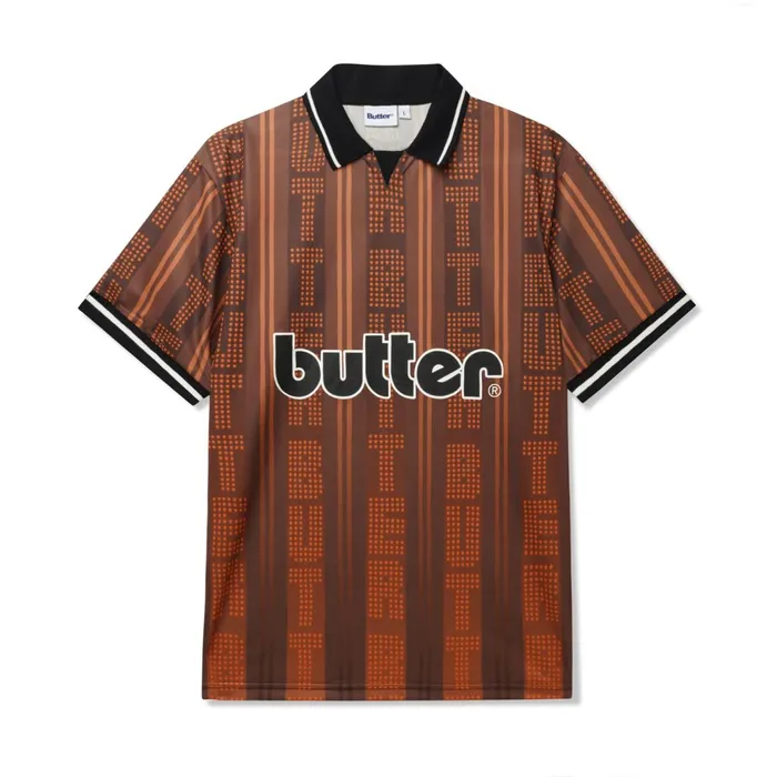 Butter Goods Shirts Men City Jersey Brown Orange