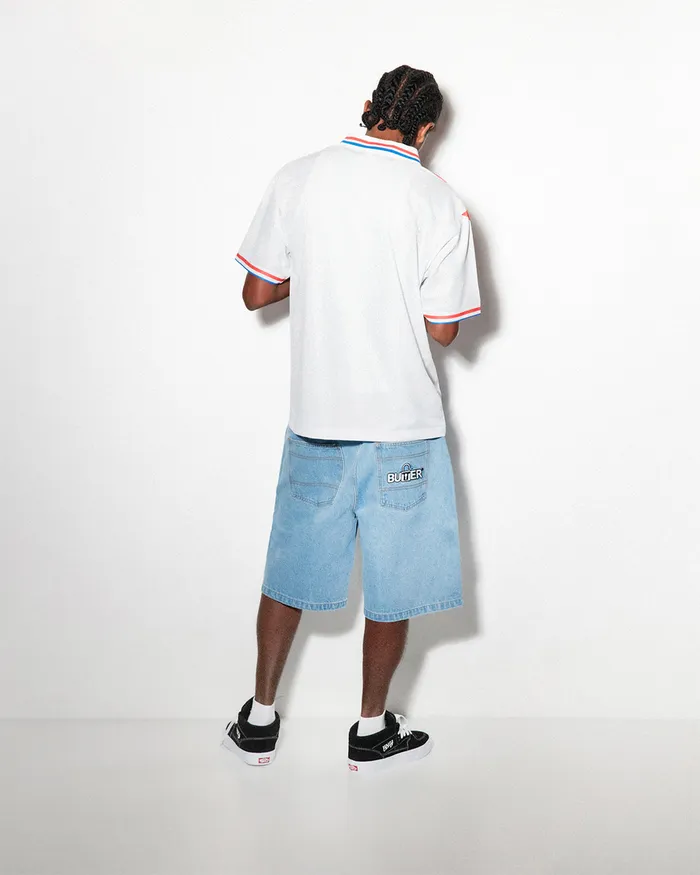 Butter Goods Shorts Men Lock Denim Shorts Light Indigo Butter Goods Shorts Men Lock Denim Shorts Light Indigo