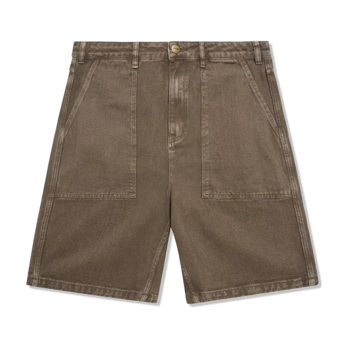 Butter Goods Shorts Men Patch Pocket Denim Shorts Sandalwood