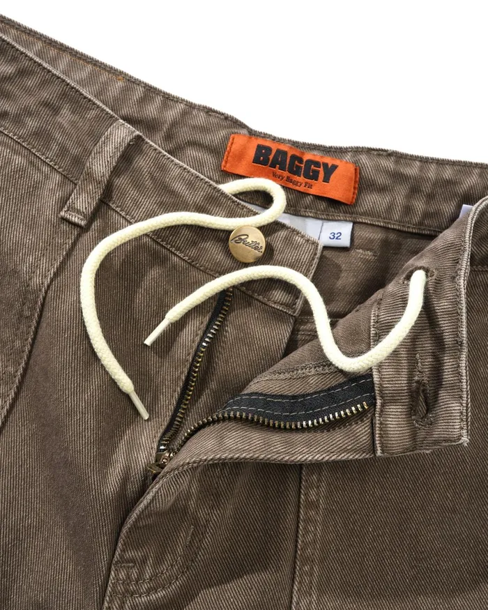 Butter Goods Shorts Men Patch Pocket Denim Shorts Sandalwood Butter Goods Shorts Men Patch Pocket Denim Shorts Sandalwood